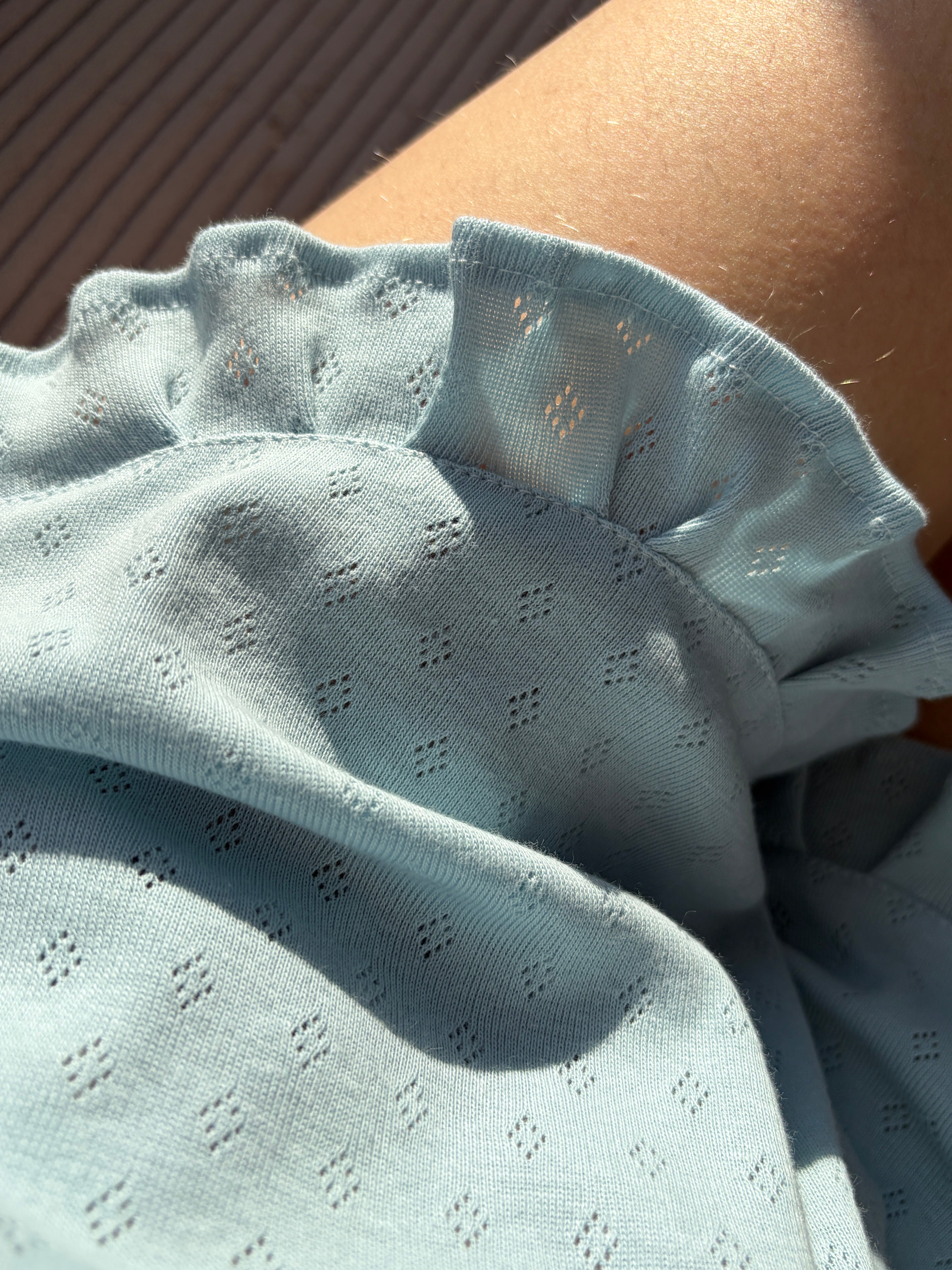 Piżama krótka z falbankami